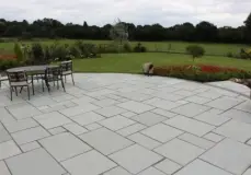 blue steel patio